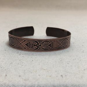 Vintage copper cuff bracelet